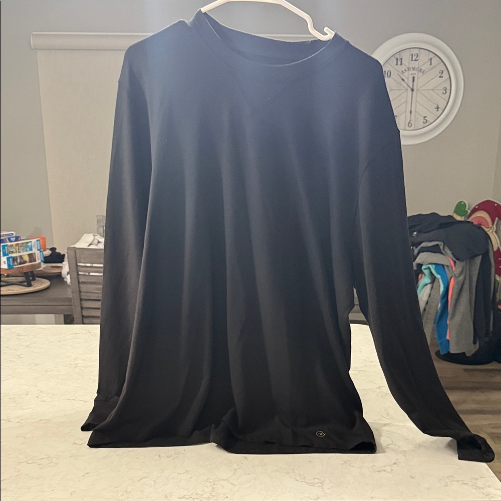Classic Black Long Sleeve Men's Tee